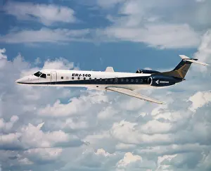 Conglomerate: Embraer ERJ-140 in-flight, nose-left
