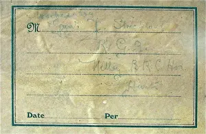 Wording: Embroidered badge of the British Red Cross