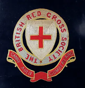 David Cohen Fine Art: Embroidered badge of the British Red Cross