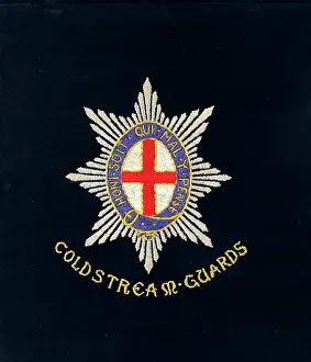David Cohen Fine Art: Embroidered badge of the Coldstream Guards