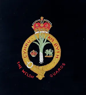 Braemar: Embroidered badge of the Welsh Guards