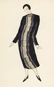 Futurism: Embroidered coat after a sketch by the designer