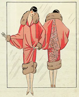 Fitting: Embroidered evening coat 1926