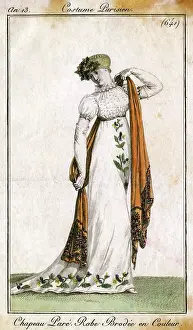 Puffed: Embroidered Gown 1805