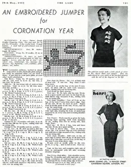 Gowns: An Embroidered Jumper for Coronation Year