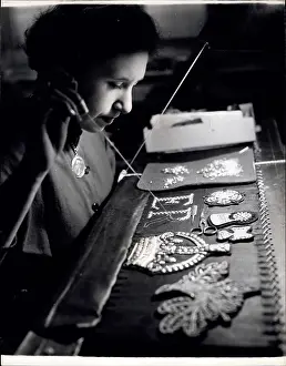 Yeomen: Embroidering crown and ER cipher for Coronation