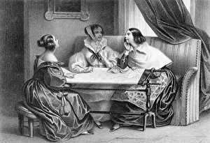 Gossiping: EMBROIDERING LADY
