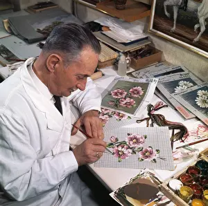Jolles: Embroidery workshop Petit Point in Vienna