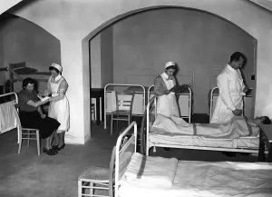 Infirmary: Emergency room of a bunker, 1941