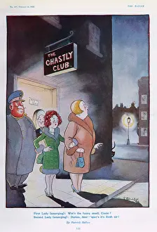 Clubbing: Emerging from a nightclub - cartoon by Patrick Bellew