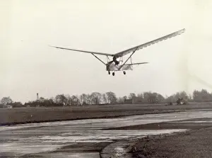 Bedfordshire: Emiel Hartman flying his man-powered ornithopter