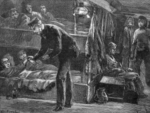 Steerage: Emigrant ship at the time of the Irish Famine
