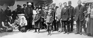 Begun: Emigrants on the deck of the passenger ship Imperator, 191