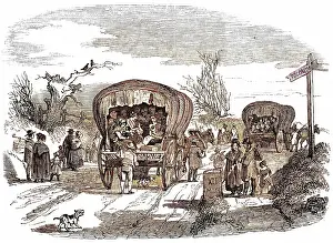 Waggons: Emigrants Farewell