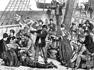 Anxiously: Emigrants sighting land 1871