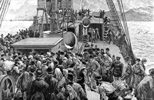 Rung: Emigration. On Board an Emigrant Ship. The Breakfast Bell