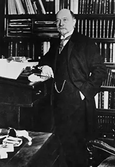 Behring: Emil von Behring in his study, 1914