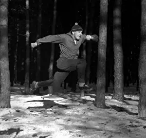 Boleslav: Emil Zatopek - training - snow - forest