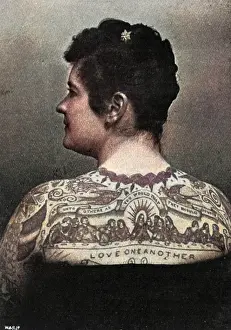 Burgh: Emma de Burgh, tattooed lady, 1897