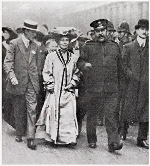 Smack: Emmeline Pankhurst being arrested 1909