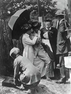 Wspu: Emmeline Pankhurst Being Arrested, 1913