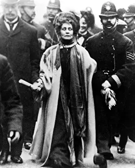 Sufferage: Emmeline Pankhurst carrying the Third Women's ?