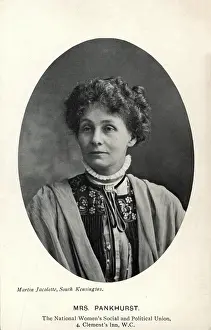 Nwspu: Emmeline Pankhurst Founder W.S.P.U