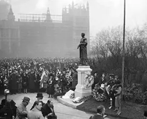 Pankhurst: Emmeline Pankhurst, unveiling of statue