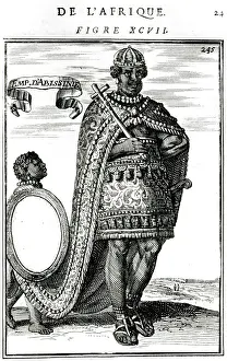 Abyssinia: Emperor of Abyssinia (Ethopia), carrying a cross