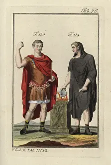 Spalart: Emperor Augustus in the Paludamentum (war cloak)
