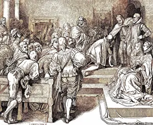 Emperor Carl V abdicates