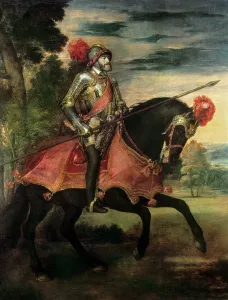 Vecello: Emperor Charles V on horseback