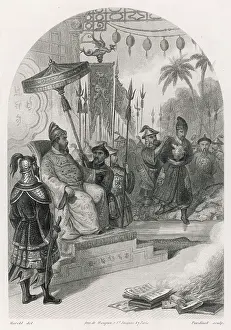 Huang: Emperor Chi Hoang-Ti burning books