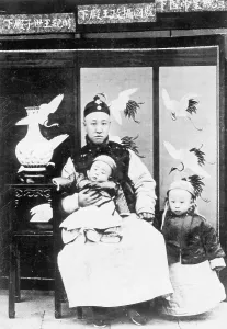 Ascended: The emperor of China Pu Yi as a child, 1908