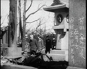 Hiroshima: Emperor Hirohito Inspecting Devastation In