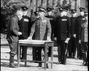 Hiroshima: Emperor Hirohito Inspecting Devastation In