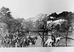 Takamatsu: emperor Hirohito on the return to the Imperial Palace, 1937