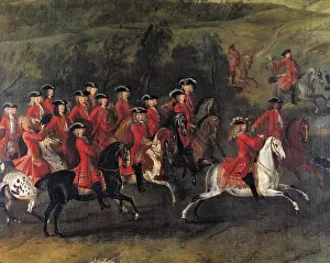 Coursing: Emperor Joseph I. coursing in the meadows of March