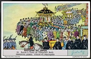 Abdicates: EMPEROR MEIJI
