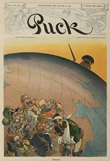 Mutsuhito: Emperor Mutsuhito of Japan, peering over the Earth