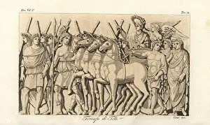 Moderno: Emperor Titus in a quadriga after his victory over Jerusalem