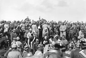 Critical: Emperor Wilhelm II during the Emperor's maneuver, 1905