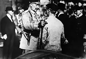 Krupps: Emperor Wilhelm II with workers, 1917