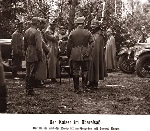 Mantle: Emperor William II on the front in Alsace, 1915