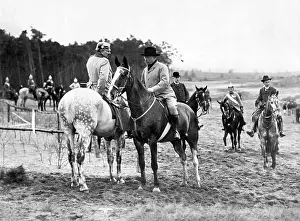 Doeberitz: Emperor William II and US President Theodore Roosevelt, 1910