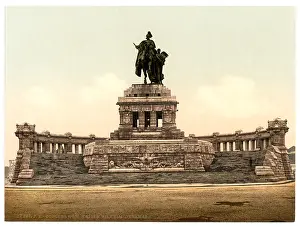Coblenz: Emperor William's Monument, Coblenz, the Rhine, Germany