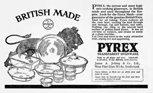 Promoting: The Empire Cookery Book - Advertisement for Pyrex