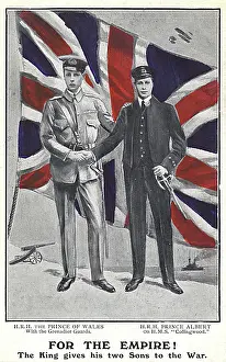 Collingwood: For The Empire! King giving his Two Sons to the War