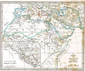 Caliphs: Empire Map of the Caliphs in the Mid 11th Century