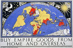 Empire map of the world